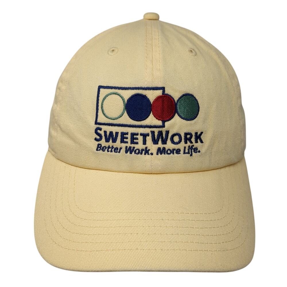 Street Work Better Work More Life Slideback Baseball Cap Yellow One Size Gelante
